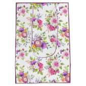 Lente Ranunculus en Rozen Collage Medium Cadeauzakje (Achterkant)