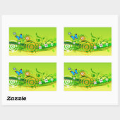 Lente Rechthoekige Sticker (Vel)