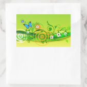Lente Rechthoekige Sticker (Tas)