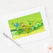 Lente Rechthoekige Sticker (Envelop)