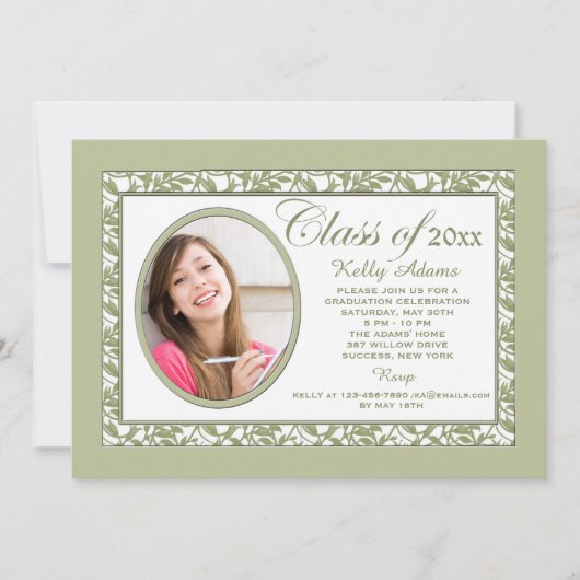 Lente reflectie Fotouitnodiging Kaart (Voorkant)