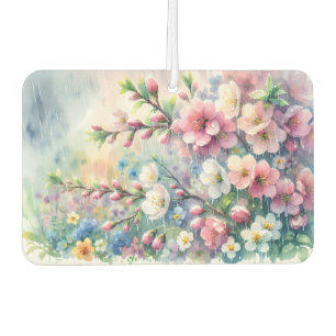 Lente Regen Bloesem Watercolor Cottagecore Luchtverfrisser