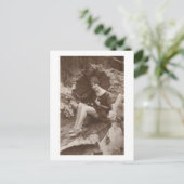 Lente regen briefkaart (Staand voorkant)