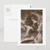 Lente regen briefkaart (Voorkant / Achterkant)