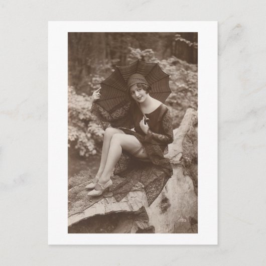 Lente regen briefkaart (Voorkant)