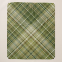 Lente Regen Crème, Tane en Olijfgroene Plaid