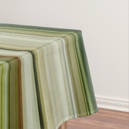 Lente Regen Crème, Tane en Olijfgroene Plaid Tafelkleed