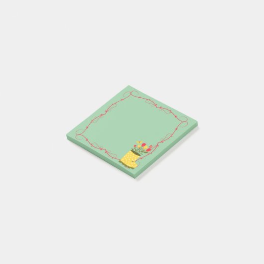 Lente Regenlaars, Tulp, Vlinder Post-It Notities Post-it® Notes (Schuin)
