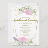 Lente repetitie diner uitnodiging Wildflower (Voorkant)