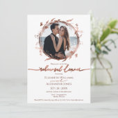 Lente repetitie diner uitnodiging Wildflower (Staand voorkant)