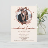 Lente repetitie diner uitnodiging Wildflower (Staand voorkant)