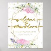 Lente repetitie diner welkomstbord Wildflower Poster (Voorkant)