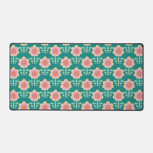 Lente Retro Flower Bureaumat (Voorkant)