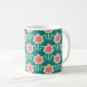 Lente Retro Flower Koffiemok (Voorkant rechts)