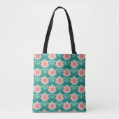 Lente Retro Flower Tote Bag (Voorkant)