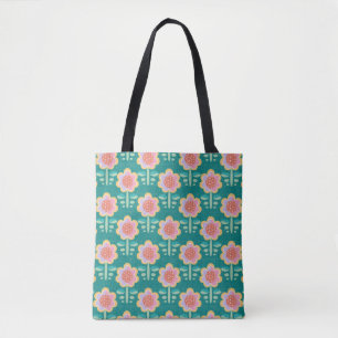 Lente Retro Flower Tote Bag