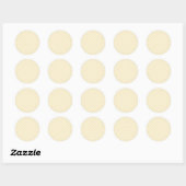 Lente Retro Gingham | Botercreme Ronde Sticker (Vel)