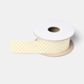 Lente Retro Gingham | Botercreme Satijnen Lint (Spoel)