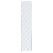 Lente Retro Gingham | Poederblauw Korte Tafelloper (Voorkant)