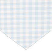 Lente Retro Gingham | Poederblauw Korte Tafelloper (Hoek)