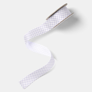 Lente Retro Gingham Stof Lavendel Satijnen Lint