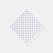Lente Retro Gingham | Stof Lavendel Servet (Hoek)
