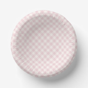 Lente Retro Gingham Zachte Blos Papieren Kommen