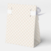 Lente Retro Gingham | Zachte Linnen Bedankdoosjes (Achterkant)