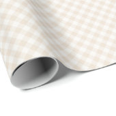 Lente Retro Gingham | Zachte Linnen Cadeaupapier (Rol Hoek)