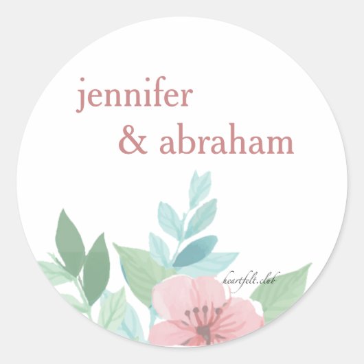 Lente Romantiek Sticker (Voorkant)