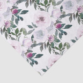 Lente Romantische Bloemen Waterverf Tissuepapier (Detail)
