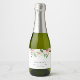 Lente Romantische Mini Mousserende Wijn Fleslabels Sparkling Wijnetiket