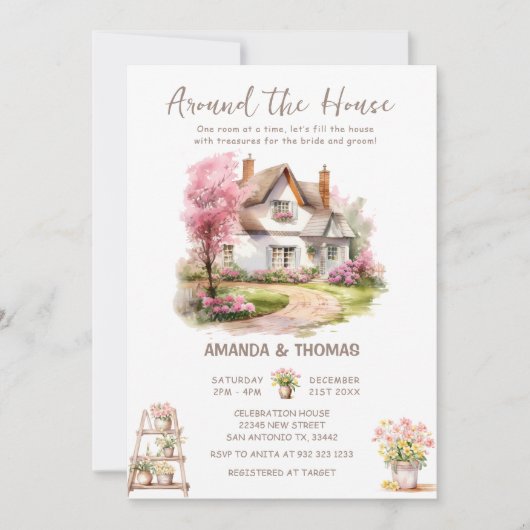 Lente rond het Vrijgezellenfeest van de huisparen Kaart (Voorkant)