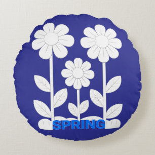 Lente rond kussen