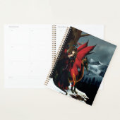 Lente Rood Fee Draak Moeder Natuur Fantasie Planner (Display)