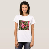 Lente roze bloeiende kweepel t-shirt (Voorkant volledig)