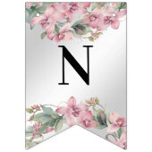 Lente Roze Bloemen Bunting Vlag Vlaggetjes (Derde vlag)