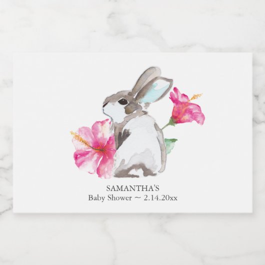 Lente Roze Bloemen en Bubbly Mousserende Wijn Labe Sparkling Wijnetiket (Enkel label)