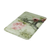 lente roze florale franse eiffeltoren badmat (Gekanteld)