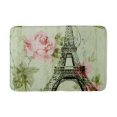 lente roze florale franse eiffeltoren badmat (Voorkant)
