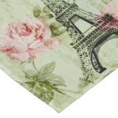 lente roze florale franse eiffeltoren korte tafelloper (Hoek)