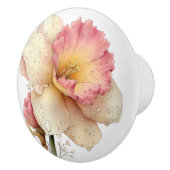 Lente Roze Gele Narcis  Keramische Knop (Rechts)