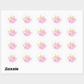 Lente roze kersenbloesem bloem sticker (Vel)