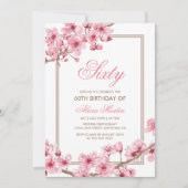 Lente Roze Kersenbloesem Bloemen Verjaardag Kaart (Voorkant)