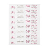 Lente roze kersenbloesem. Floral retouradres (Vel)