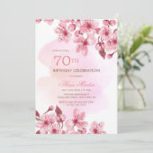 Lente Roze Kersenbloesem Sakura Verjaardag Kaart (Staand voorkant)