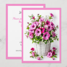 Lente Roze Petunia's Personaliseer Feest
