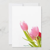 Lente Roze Rode Tulp Sweet 16 Verjaardag Kaart (Achterkant)