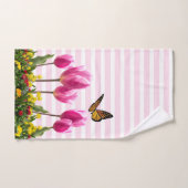 Lente Roze Tulp Bloemen  Handdoek (Handdoek)