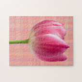 Lente Roze Tulp Kunst Bloem Puzzel Legpuzzel (Horizontaal)
